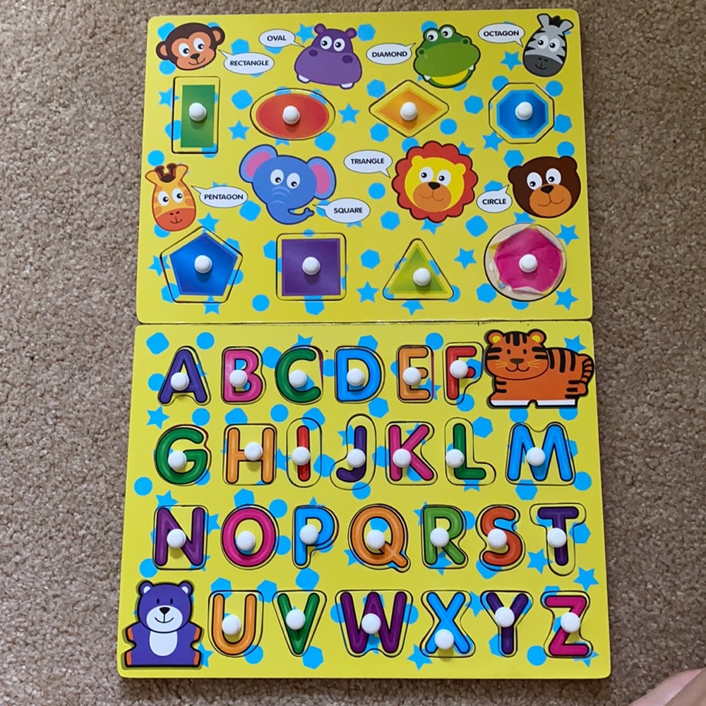 Shape puzzle and abc puzzle